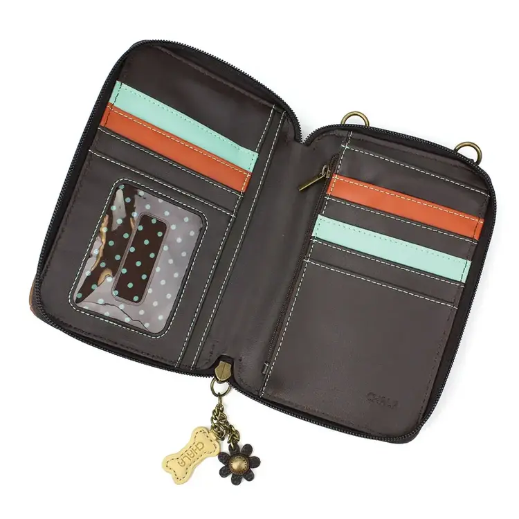 Chala Ivory Pawprint Wallet Crossbody