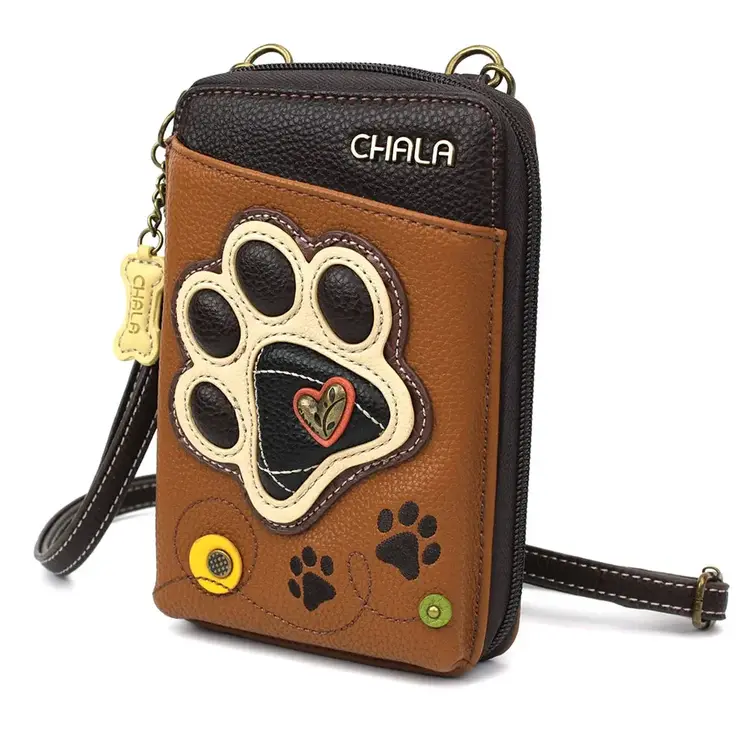 Chala Ivory Pawprint Wallet Crossbody