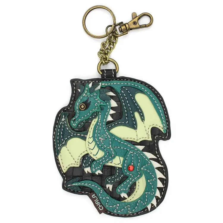 Chala Turquoise Dragon Key Fob/Coin Purse