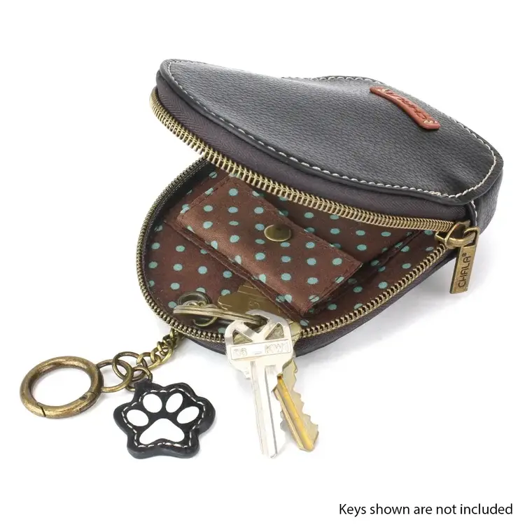 Chala Pawprint Coin Purse Keychain