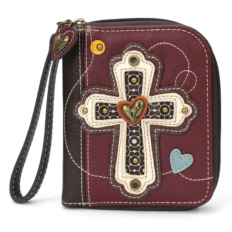 Chala Cross Zip Around Wallet
