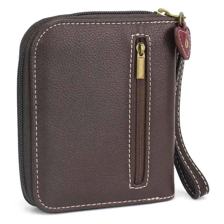 Chala Cross Zip Around Wallet