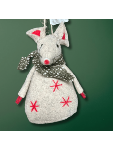 One Hundred 80 degrees Christmas Mouse | Red Stars