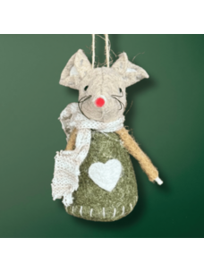One Hundred 80 degrees Christmas Mouse | Green Heart