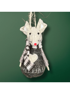 One Hundred 80 degrees Christmas Mouse | Charcoal Heart