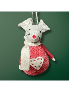 One Hundred 80 degrees Christmas Mouse | Red Stitched Heart