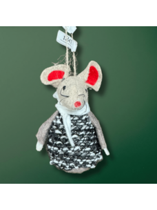 One Hundred 80 degrees Christmas Mouse | Tweed Coat