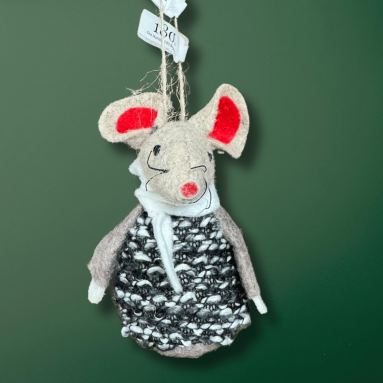 One Hundred 80 degrees Christmas Mouse | Tweed Coat