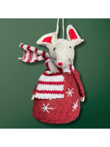 One Hundred 80 degrees Christmas Mouse | Red Stars & Stripes