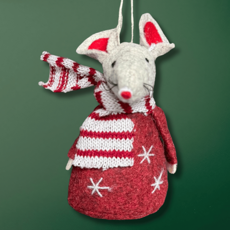One Hundred 80 degrees Christmas Mouse | Red Stars & Stripes