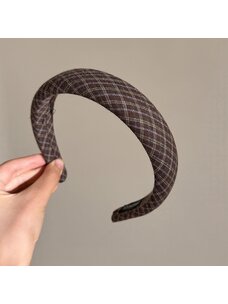 Classic Plaid Headband | Espresso