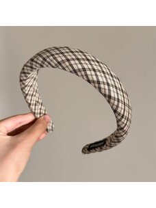 Classic Plaid Headband | Ivory Check