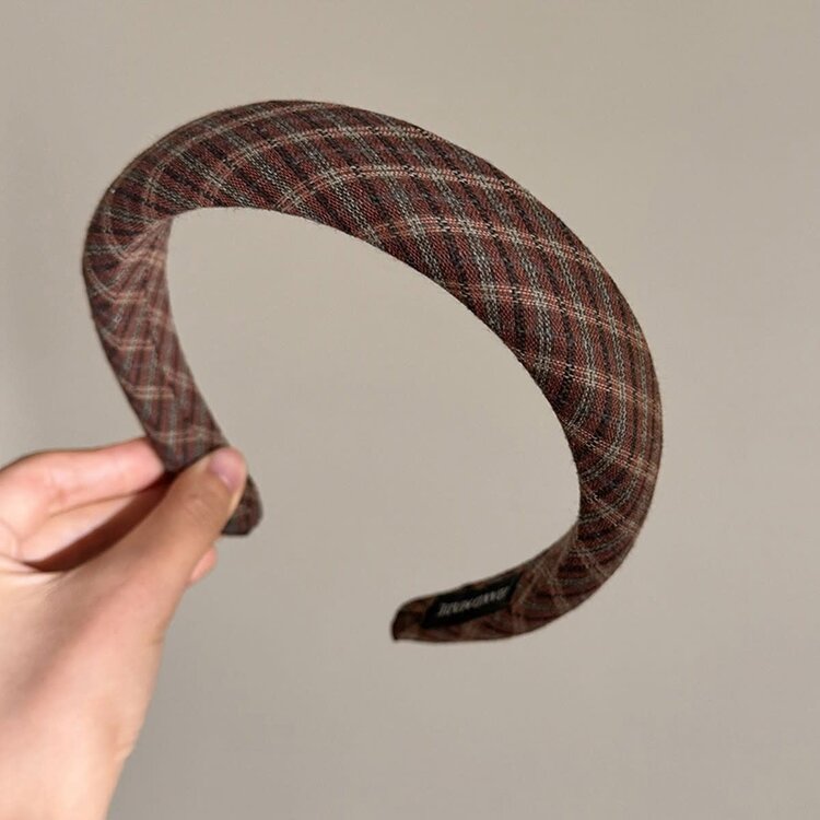 Classic Plaid Headband | Russet