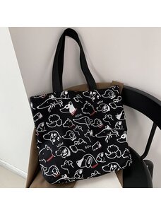 Dog Doodles Tote | Black