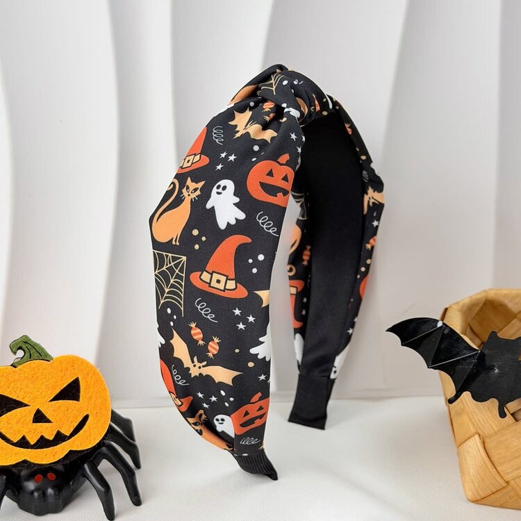 Halloween Whimsy Knot Headband | Black
