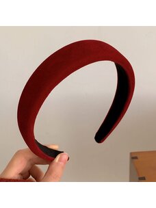 Classic Satin Headband | Red