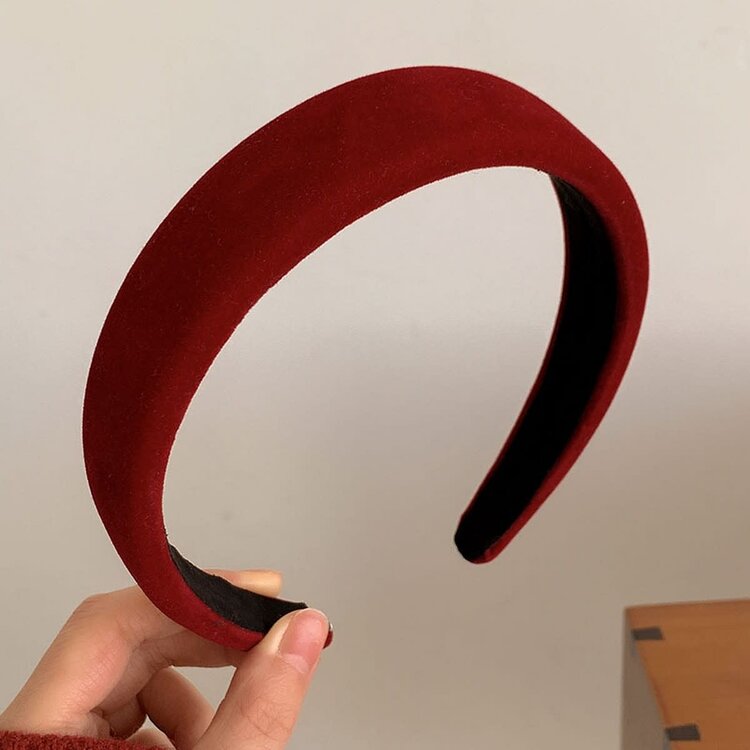 Classic Satin Headband | Red