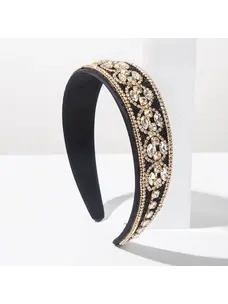 Vintage Jeweled Headband | Crystal & Gold