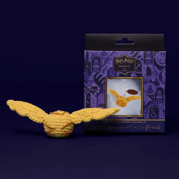 DMC Harry Potter Amigurumi Keyring Kit | Golden Snitch