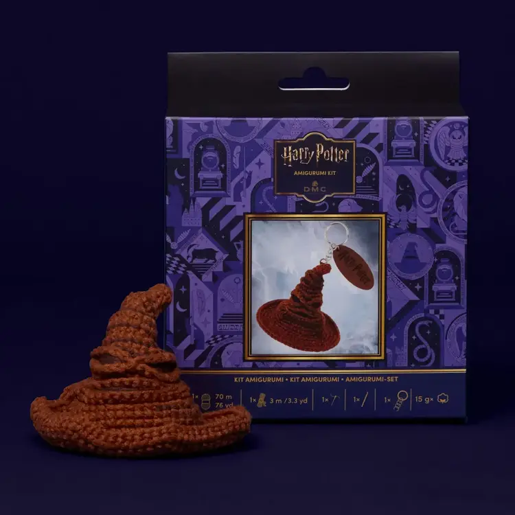 DMC Harry Potter Amigurumi Keyring Kit | Sorting Hat