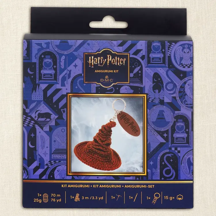DMC Harry Potter Amigurumi Keyring Kit | Sorting Hat