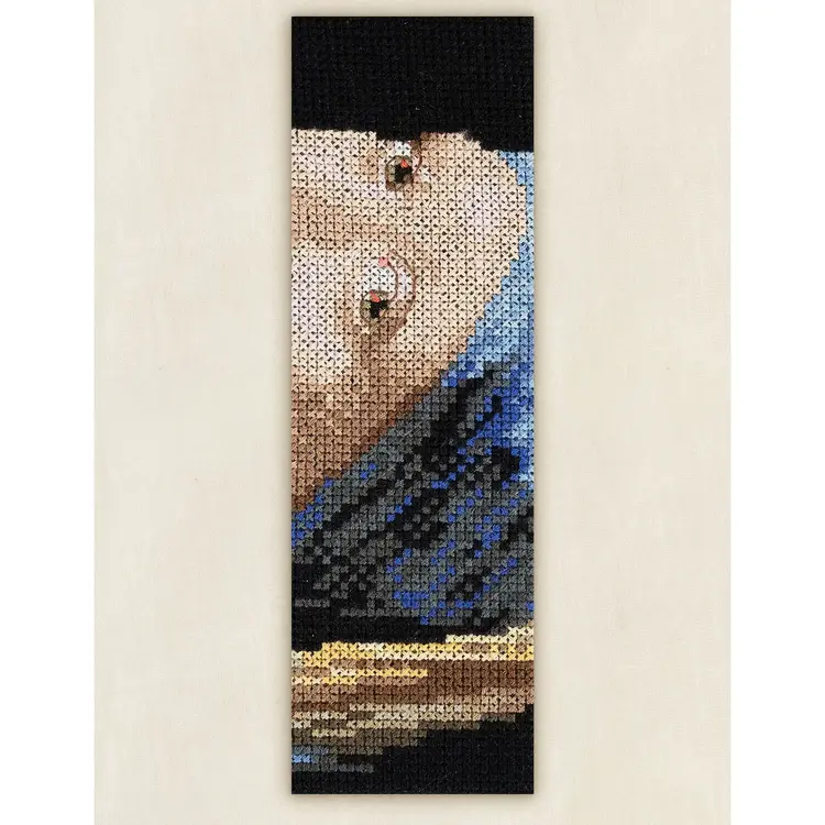 DMC Girl with a Pearl Earring by Johannes Vermeer | Cross Stitch Bookmark Kit