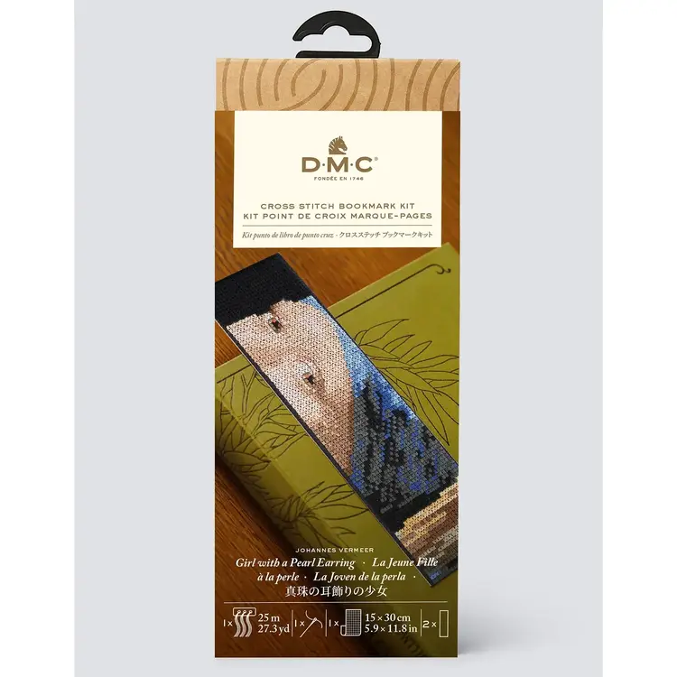 DMC Girl with a Pearl Earring by Johannes Vermeer | Cross Stitch Bookmark Kit