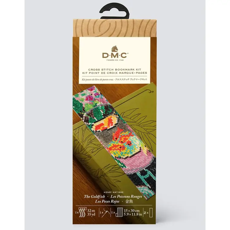 DMC The Goldfish by Henri Matisse | Cross Stitch Bookmark Kit