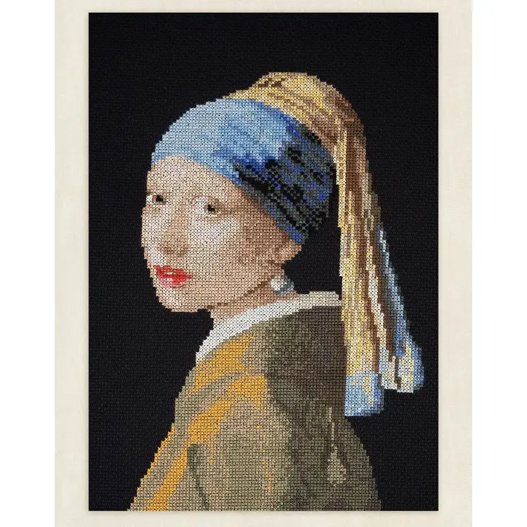 DMC Girl with a Pearl Earring by Johannes Vermeer | Cross Stitch Kit