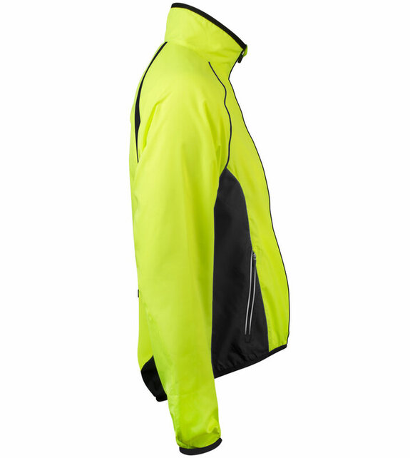 Aero Tech Men's Windproof Packable Safety Jacket - High Visibility Windbreaker Aero Tech Men's Windproof Packable Safety Jacket - High Visibility Windbreaker