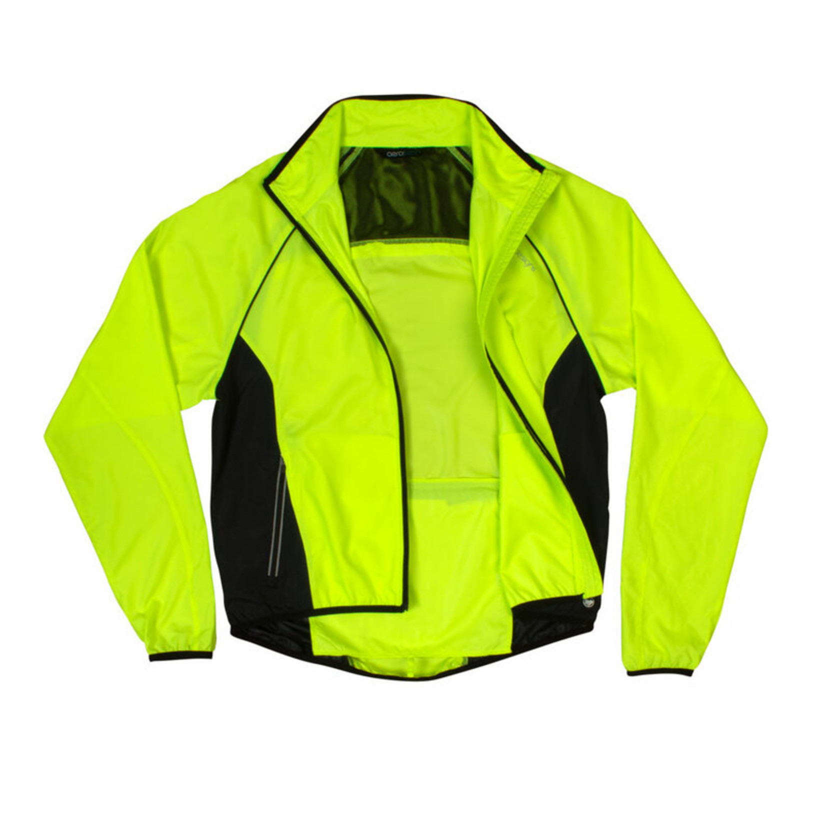 Aero Tech Men's Windproof Packable Safety Jacket - High Visibility Windbreaker
