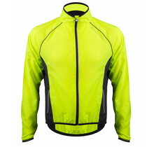 Aero Tech Men's Windproof Packable Safety Jacket - High Visibility Windbreaker