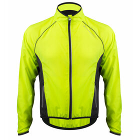 Aero Tech Men's Windproof Packable Safety Jacket - High Visibility Windbreaker