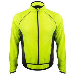 Aero Tech Men's Windproof Packable Safety Jacket - High Visibility Windbreaker
