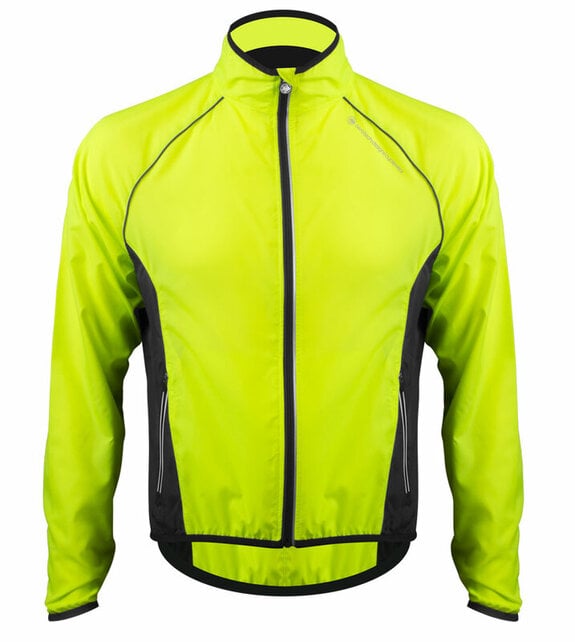 Aero Tech Men's Windproof Packable Safety Jacket - High Visibility Windbreaker Aero Tech Men's Windproof Packable Safety Jacket - High Visibility Windbreaker