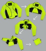 Aero Tech Men's Windproof Packable Safety Jacket - High Visibility Windbreaker Aero Tech Men's Windproof Packable Safety Jacket - High Visibility Windbreaker