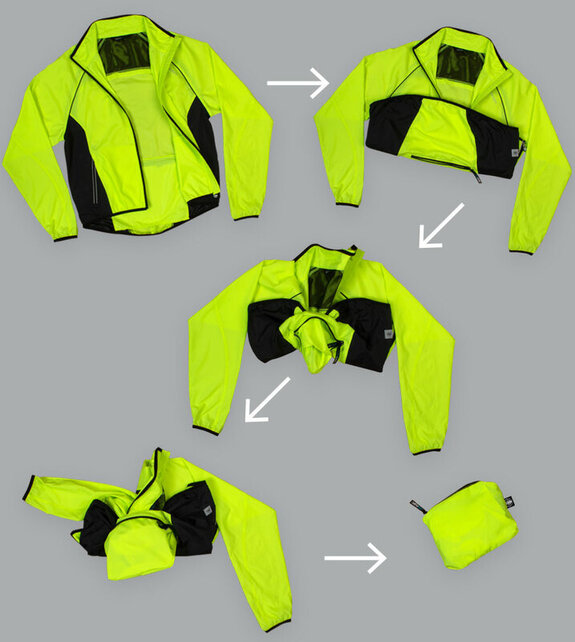 Aero Tech Men's Windproof Packable Safety Jacket - High Visibility Windbreaker Aero Tech Men's Windproof Packable Safety Jacket - High Visibility Windbreaker