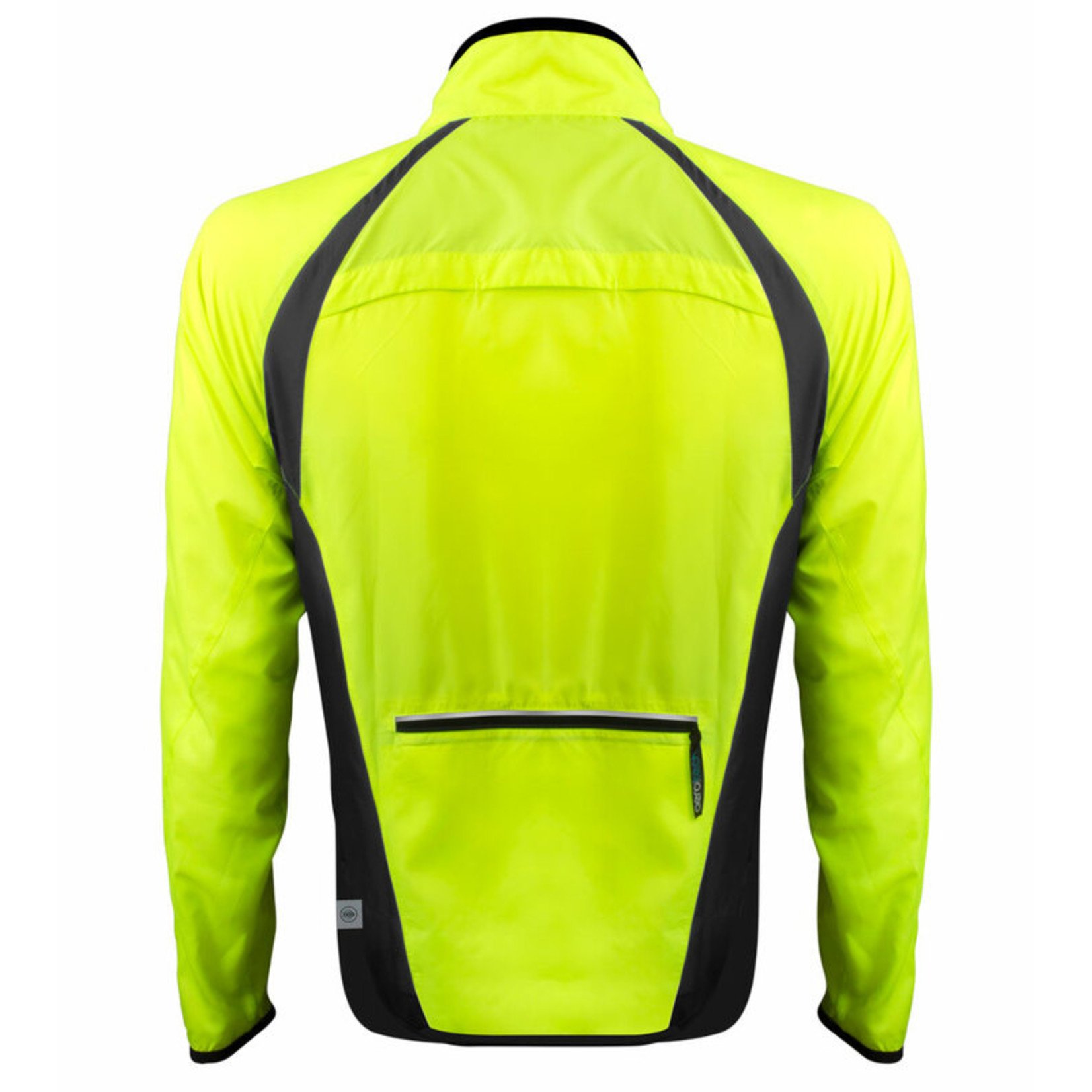 Aero Tech Men's Windproof Packable Safety Jacket - High Visibility Windbreaker