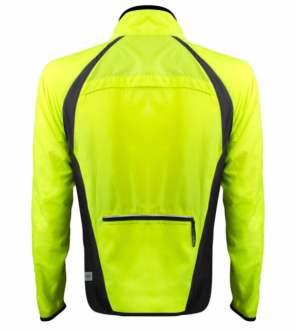Aero Tech Men's Windproof Packable Safety Jacket - High Visibility Windbreaker Aero Tech Men's Windproof Packable Safety Jacket - High Visibility Windbreaker