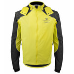 Aero Tech Men's Aero Reflective Cycling Rain Coat - Waterproof Jacket with Zip-Off Sleeves