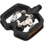 LOOK LOOK GEO TREKKING Pedals - Single Side Clipless with Platform, Chromoly, 9/16", Black