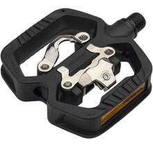 LOOK GEO TREKKING Pedals - Single Side Clipless with Platform, Chromoly, 9/16", Black