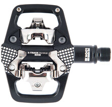 LOOK X-TRACK EN-RAGE PLUS Pedals - Dual Sided Clipless with Platform, Chromoly, 9/16", Black