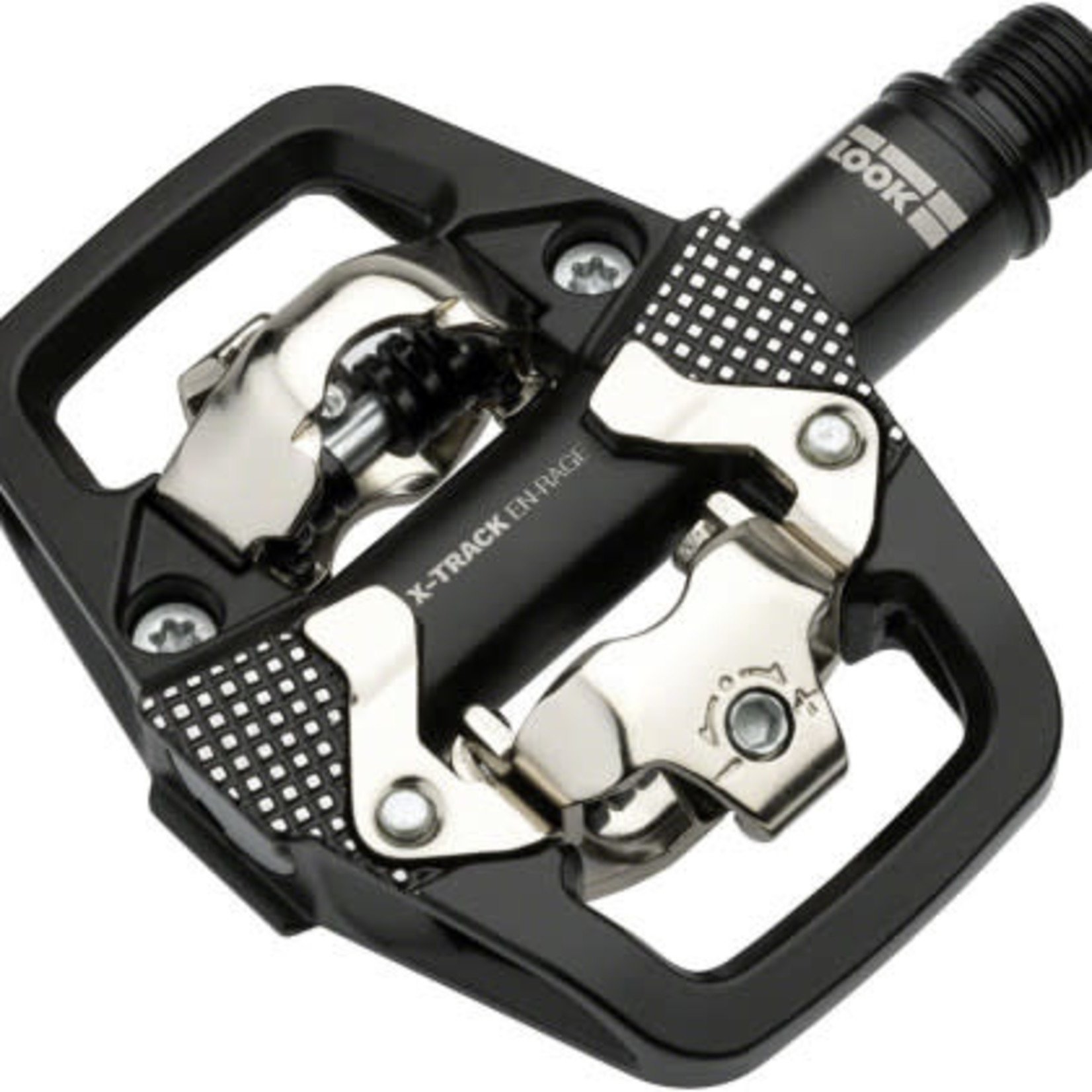 LOOK LOOK X-TRACK EN-RAGE Pedals - Dual Sided Clipless with Platform, Chromoly, 9/16", Black