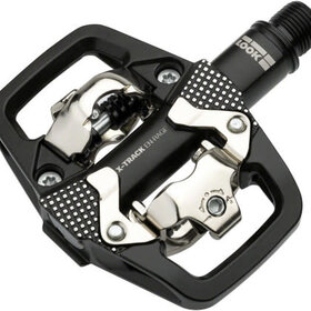 LOOK X-TRACK EN-RAGE Pedals - Dual Sided Clipless with Platform, Chromoly, 9/16", Black