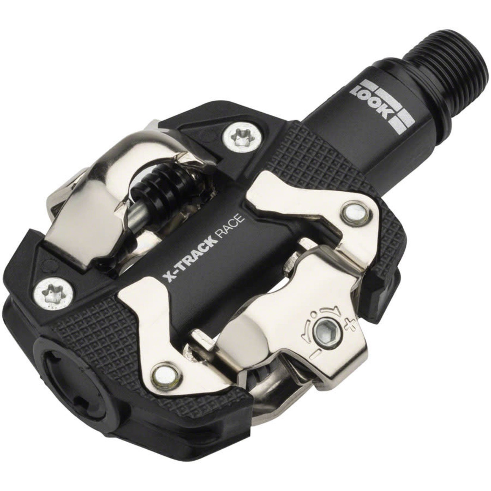 LOOK LOOK X-TRACK RACE Pedals - Dual Sided Clipless, Chromoly, 9/16", Black