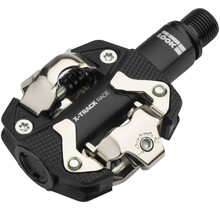 LOOK X-TRACK RACE Pedals - Dual Sided Clipless, Chromoly, 9/16", Black