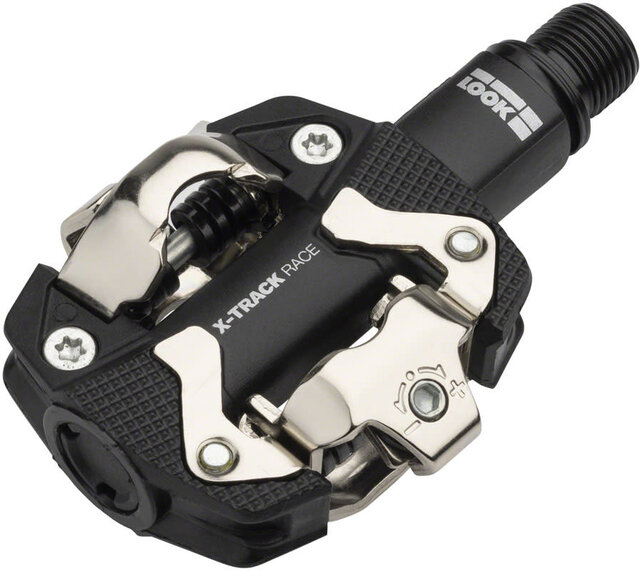LOOK X-TRACK RACE Pedals - Dual Sided Clipless, Composite, 9/16", Black