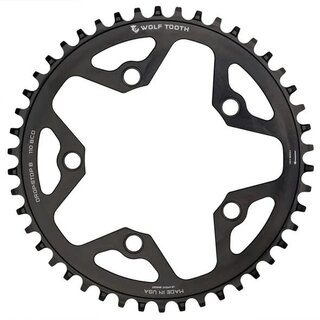 Wolf Tooth 110 BCD 5 Bolt Chainring 44T compatible with SRAM Flattop