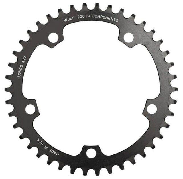 Wolf Tooth 130 BCD 5 Bolt Chainring 44T compatible with SRAM Flattop Wolf Tooth 130 BCD 5 Bolt Chainring 44T compatible with SRAM Flattop